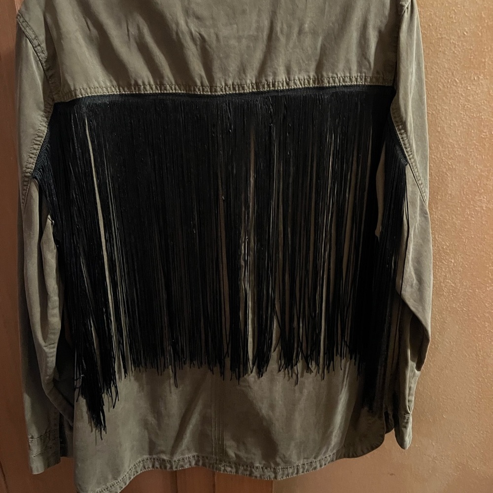 Blank NYC olive green jacket large
